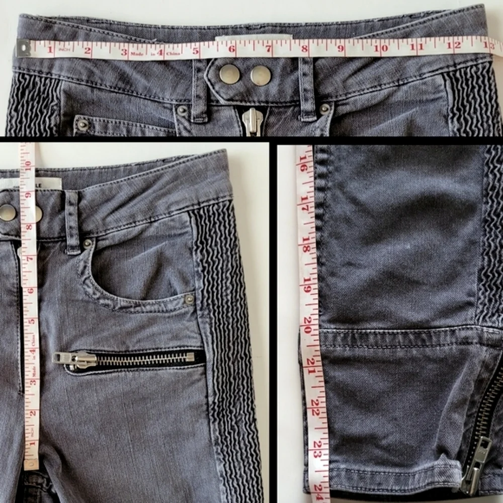 ISABEL Marant Etoile Moto Jeans Pelona Biker Pants - Picture 12 of 15
